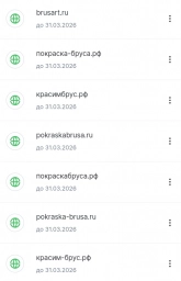 Доменные имена для услуг покраски бруса и дерева